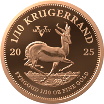 1/10 Unze Gold Krügerrand VE-Day Privy Mark 2025 (Auflage: 180 | Polierte Platte)