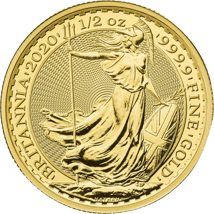 1/2 Unze Gold Britannia 2020