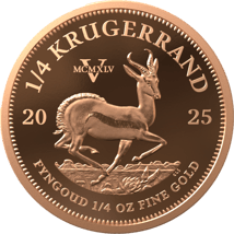 1/4 Unze Gold Krügerrand VE-Day Privy Mark 2025 (Auflage: 80 |  Polierte Platte)