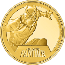 1/4 Unze Gold Marvel Black Panther 2023 PP (Auflage: 500 | Polierte Platte)