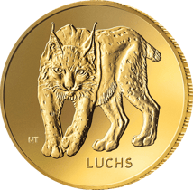 1/8 Unze Gold 20 Euro Rückkehr der Wildtiere Luchs 2025 (Buchstabe: G)
