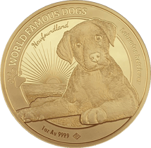 1 Unze Gold World Famous Dogs Labrador 2023 (Auflage: 1.000 Stück)