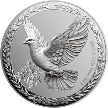 1 Unze Silber Friedenstaube 2025 (Auflage: 5.000 | Polierte Platte)