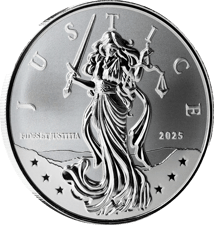 1 Unze Silber Lady Justice 2025 (Auflage: 100.000)