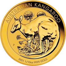 10 x 1/10 Unze Gold Känguru Nugget 2021
