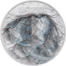 2 Unze Silber Mount Everest First Ascet 2023 (Auflage: 1.953 | High Relief | Polierte Platte)