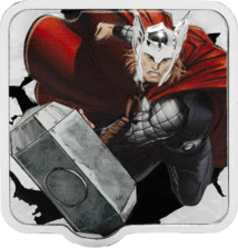 2 Unze Silber Marvel Thor Smash 2025 (Auflage: 1.000 | Polierte Platte)