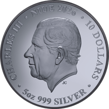 5 Unze Silber Jahr des Pferdes 2026 (Auflage: 888 | Black Proof | teilvergoldet)