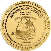 Gold Bitcoin Münze CoinCard