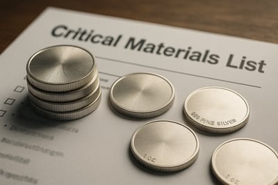 Silber als kritisches Metall: Der Weckruf aus Washington