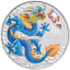 1 Unze Silber Lunar III Blauer Drache 2024 (Auflage: 5.000 | coloriert)