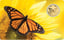 Gold Schmetterling Monarchfalter Münze