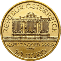 1/10 Unze Gold Philharmoniker 2017