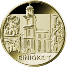 1/2 Unze Gold 100 Euro 2020 Einigkeit (Buchstabe: F | Auflage: 175.000)