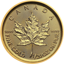 1/20 Unze Gold Maple Leaf 2020