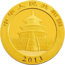 1/4 Unze Gold China Panda 2013