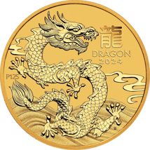 1/4 Unze Gold Lunar III Drache 2024