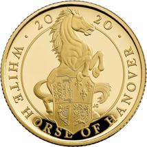 1/4 Unze Gold The Queen's Beasts The White Horse of Hanover 2020