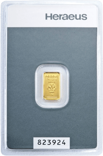 1 g Kinebar® Goldbarren Heraeus