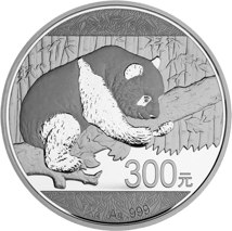 1 kg Silber China Panda 2016 (Polierte Platte)