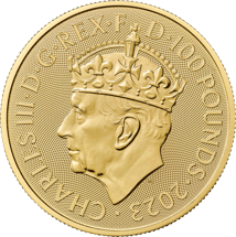 1 Unze Gold Britannia 2023 Krönung King Charles III. (Auflage: 10.000)