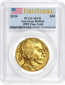 1 Unze Gold Buffalo 2020 (MS-70 PCGS | FS (First Strike))