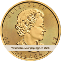 1 Unze Gold Maple Leaf (verschiedene Jahrgänge | ggf. 2. Wahl)