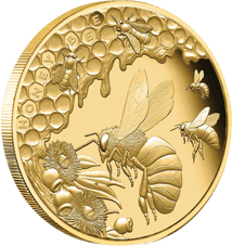 1 Unze Gold Honigbiene 200. Jubiläum 2022 PP (Polierte Platte | Auflage: 99)