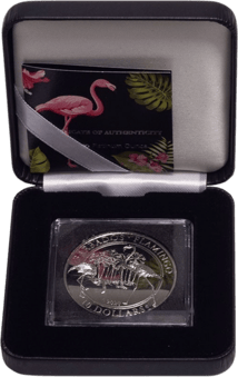 1 Unze Platin Barbados Flamingo 2021 (Auflage: 100)