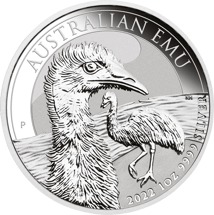 1 Unze Silber Australian Emu 2022 (Auflage: 30.000)