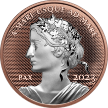1 Unze Silber Peace Dollar 2023 PP (Auflage: 6.000 | Polierte Platte | mit Roségold veredelt)