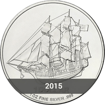 1 Unze Silber Cook Islands 2015