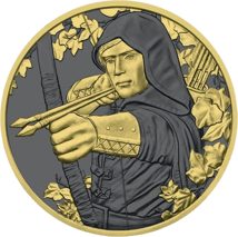 1 Unze Silber Robin Hood 2019 ( Golden Ring | Auflage: 500)