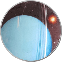 1 Unze Silber Sonnensystem Uranus 2022 (Auflage: 1.500 | gewölbt)