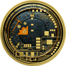 1 Unze Silber Technical Bitcoin Iced Out (Auflage: 100 | teilvergoldet)