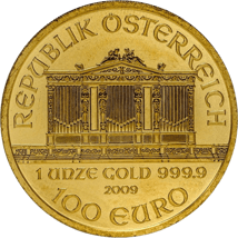 1 Unze Wiener Philharmoniker Gold 2009