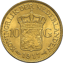 10 Gulden Gold Willem