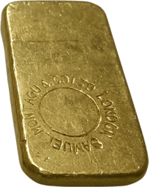 100 g Goldbarren Rothschild (mit Gegenstempel)