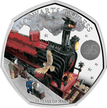 50 Pence Hogwarts Express 2022 PP (Auflage: 15.000 | coloriert | Polierte Platte)