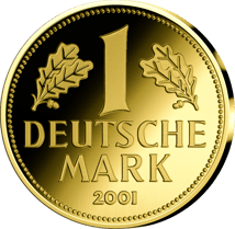 1 Unze Gold Deutsche Mark 2024 (Auflage: 199 | Neuprägung von 2001 | 1 DM)