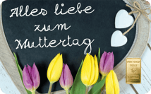 1g Goldbarren Heimerle und Meule Alles Liebe zum Muttertag FineCard