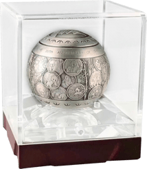 1kg Silber Jubiläums China Panda 2017 (35. Jubiläum | Kugelform)