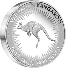 1kg Silber Känguru Nugget 2017 PP (Auflage: 300)