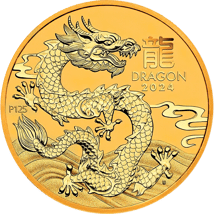 2 Unze Gold Lunar III Drache 2024