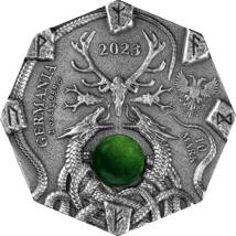 2 Unzen Silber Witchkraft Seeress 2023 (Auflage: 999 | coloriert | High Relief | Antik Finish)