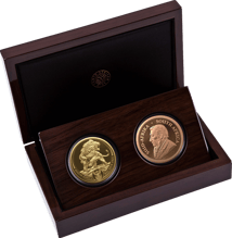 2 x 1 Unze Gold Big Five III & Krügerrand Satz Privymark Löwe 2025 (Auflage: 100 | Polierte Platte)