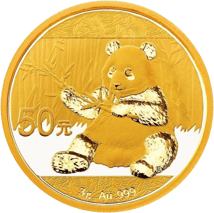 3g Gold China Panda 2017