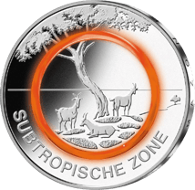 5 Euro Subtropische Zone 2018 (Stempelglanz)