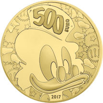 5 Unze Gold Dagobert Duck 2017 PP (500 Euro | 99er Auflage)