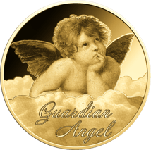 Gold Guardian Angel Münze